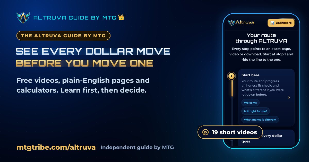 The ALTRUVA guide by MTG: see every dollar move before you move one